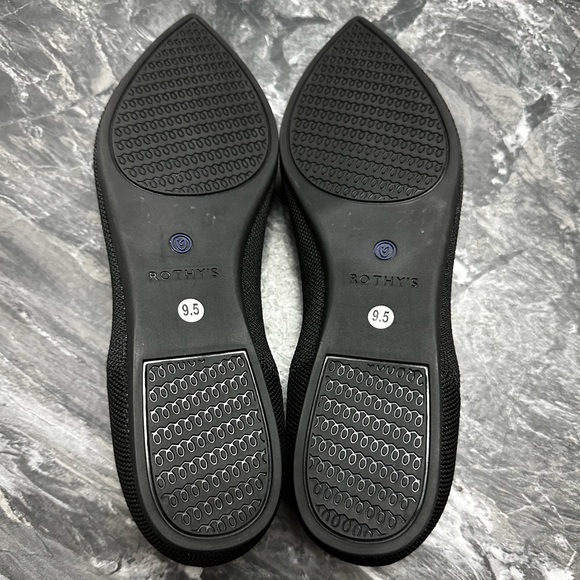 Brand New 🖤 Rothy’s The Point Classic Black Solid - Size 9.5 - Picture 8 of 13